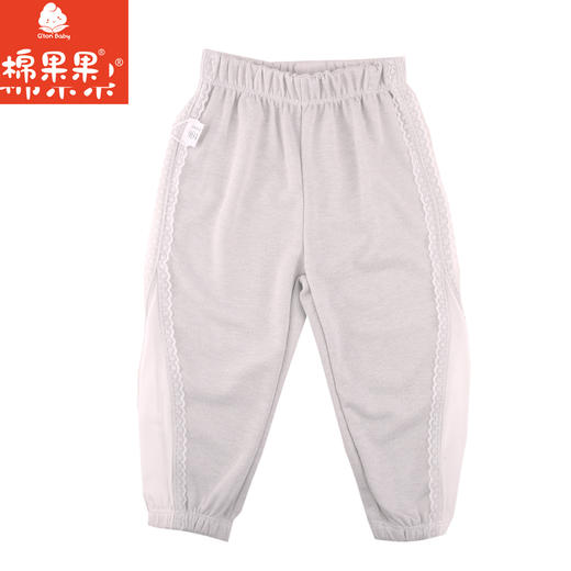 棉果果夏季新品女童亮丝小毛圈针织长裤M222200424244 商品图1