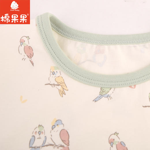 棉果果夏季新品5A抗菌纯棉140-160码女童长款套头T恤M221140224362 商品图3