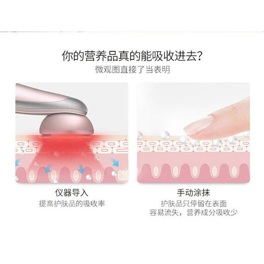 金稻金稻金稻导入仪美容器家用脸部按摩仪离子导入仪彩光美容仪生日礼物 KD9900 商品图3