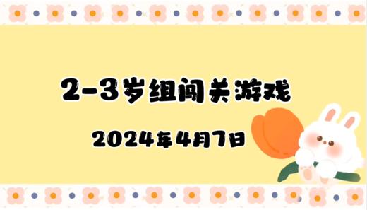 2024.4.7 2-3岁组亲子闯关游戏 商品图0