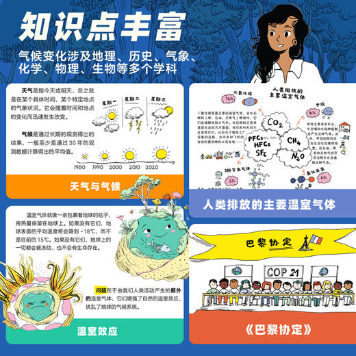 关于气候变化的10个误解:行动，从我开始！6-99岁大自然地球气候环保科普百科绘本漫画 商品图8