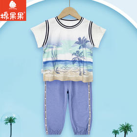 棉果果夏季新品男童短袖T恤M212140224261