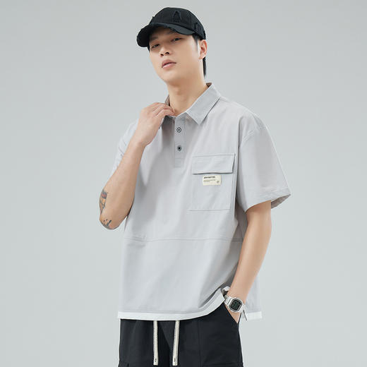 【冰丝弹力】【新款DYY】大依优型大码男装短袖Polo衫翻领加肥加大休闲肥佬男上衣夏季半袖胖子潮款 商品图3