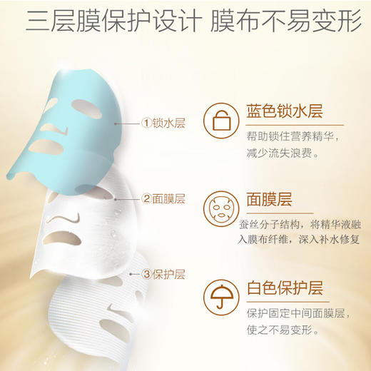 芮一RAY  深层补水蚕丝面膜  35g*10片 商品图3