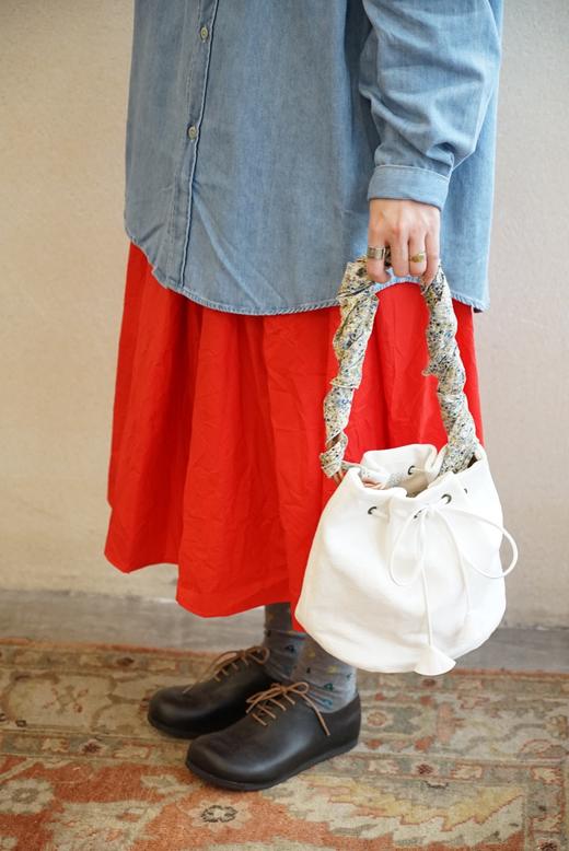 apuntob褶皱肌理棉半裙 商品图11