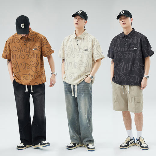 【新款DYY】大依优型大码男装短袖Polo衫翻领加肥加大休闲肥佬男上衣夏季半袖胖子潮款 商品图2