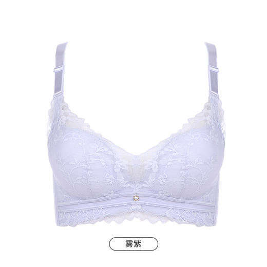 都市丽人聚拢升杯五星导流杯内衣女蕾丝文胸B杯适穿3/4杯中厚无磁内衣树脂胶圈三排扣YB4AA2 商品图12