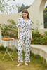 【单件6折/2件5折】【秀黛】女水墨印花短袖长裤套装女士夏季短袖长裤睡衣家居服ML554011T【门店同款】 商品缩略图4