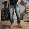 【夏季薄款】【新款DDJ】大依优型大码潮款直筒牛仔裤长裤男舒适休闲简约百搭加肥加大男装裤子纯棉 商品缩略图2