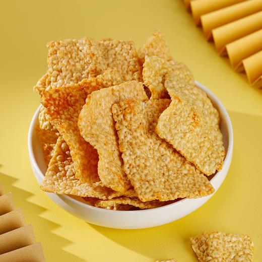 健康美味！【苦荞片锅巴】片片金黄诱人 浓浓蟹香味 咸香酥脆 越嚼越香 游戏/追剧/办公室必备宝藏小零食~ 商品图0