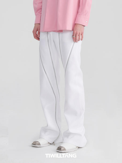 TIWILLTANG启世录 EXTENSION X型门襟休闲拉链长裤修身 商品图1