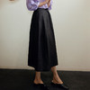 玳莎高腰新中式伞裙龟裂香云纱2024夏季新款轻奢宽松优雅中长款半裙  EB34302 商品缩略图2