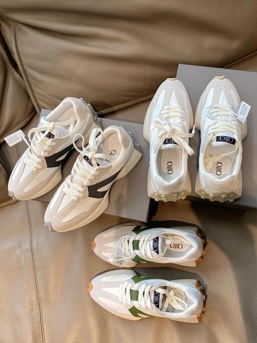 【AITA】新款四色真皮面料女鞋增高复古时尚运动休闲鞋 商品图1