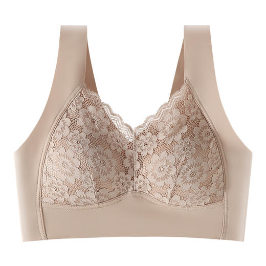 【新品福利！第二件免单】欧美系蕾丝文胸内衣女，蕾丝美背，性感舒适；无钢圈内衣，胸垫加持。清爽透气，胸部不积汗；V领设计，优雅多姿更显迷人！ 商品图8