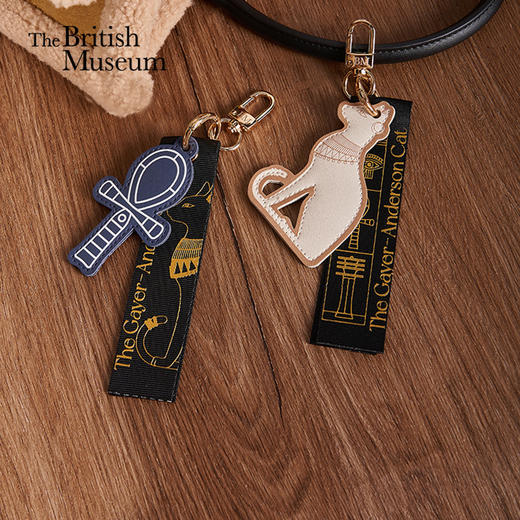 大英博物馆 盖亚安德森猫系列 安卡织带钥匙扣挂件 安德森猫织带钥匙扣挂件 商品图0
