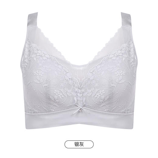 都市丽人完美包容大罩杯内衣女蕾丝文胸CDE杯适穿3/4杯超薄款速干软钢圈四排扣YB43J7 商品图11