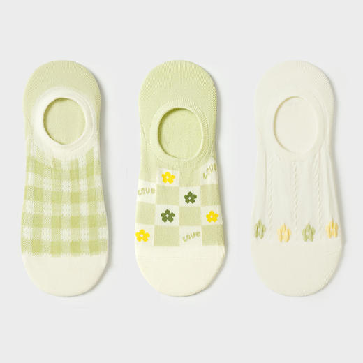 都市丽人休闲系列隐形袜女精梳棉袜子中厚隐形袜LC4DD4 商品图1