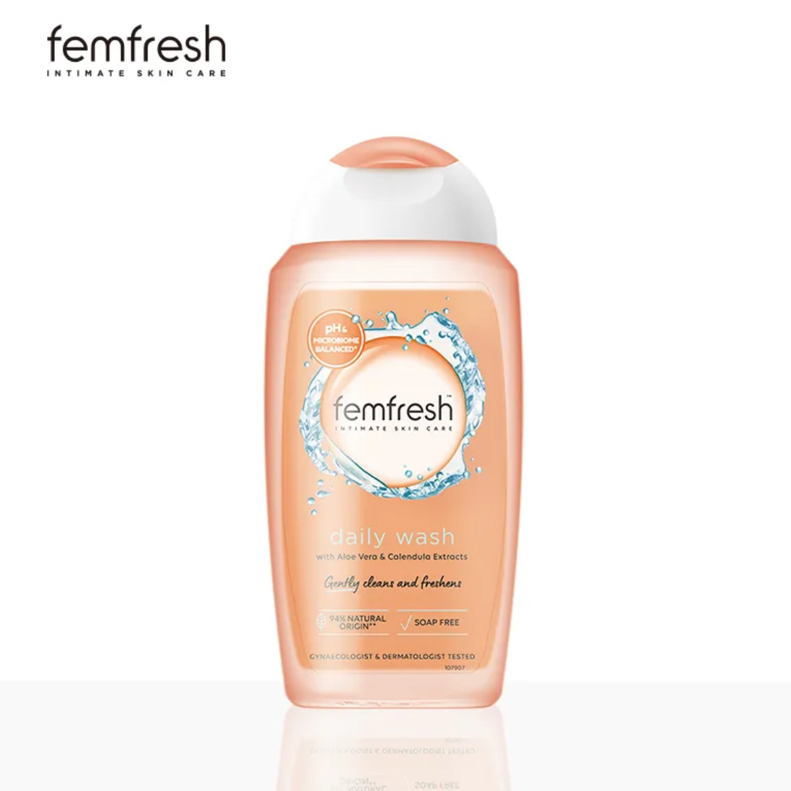 英国Femfresh芳芯女性私处护理液清洗液洋甘菊250ml