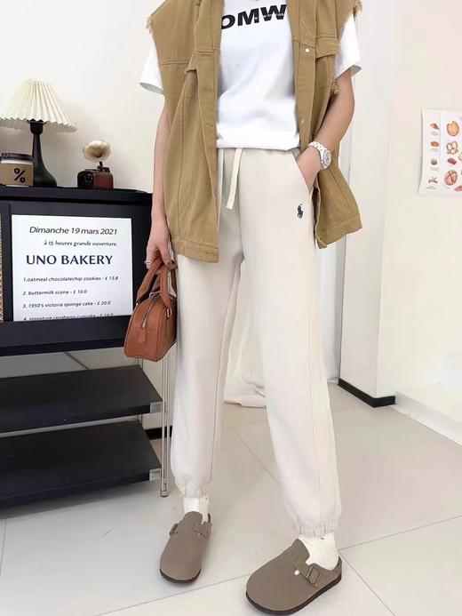 11.11促（NO退换）2421松紧腰休闲收口小马图案休闲卫裤-喜出 商品图4