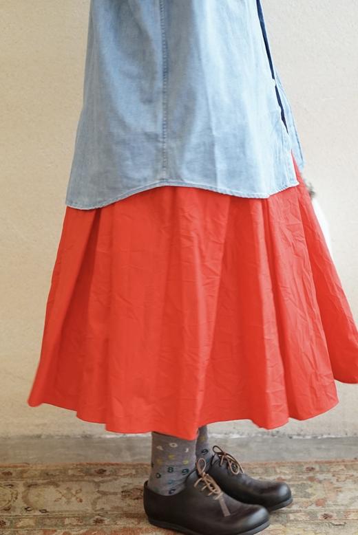 apuntob褶皱肌理棉半裙 商品图9