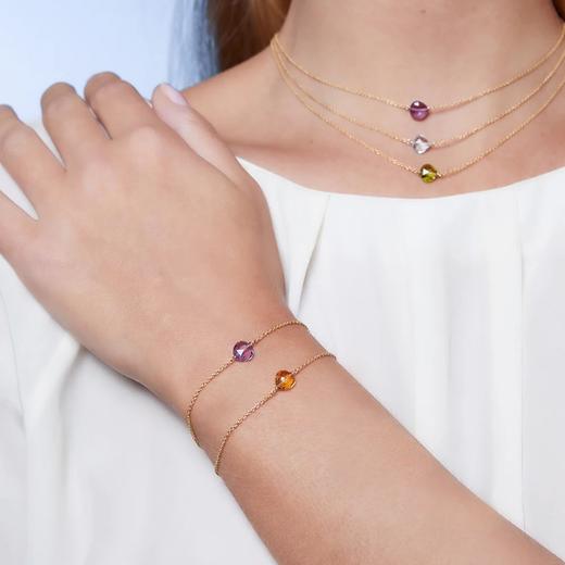 北京仓｜ROSSO PREZIOSO-STONE Amethyst-淡紫色 天然宝石 手链［意大利设计师］ 商品图0