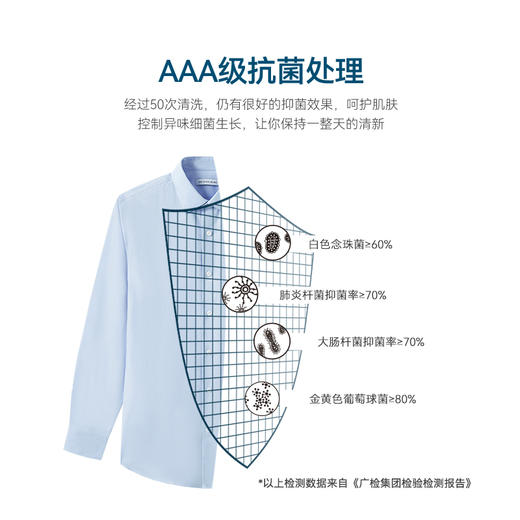 十如仕山羊绒提花高端免烫长袖衬衫-701-01 商品图2