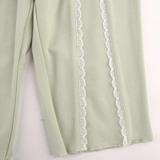 棉果果夏季新品女童提花针织七分裤M222201424237 商品图2