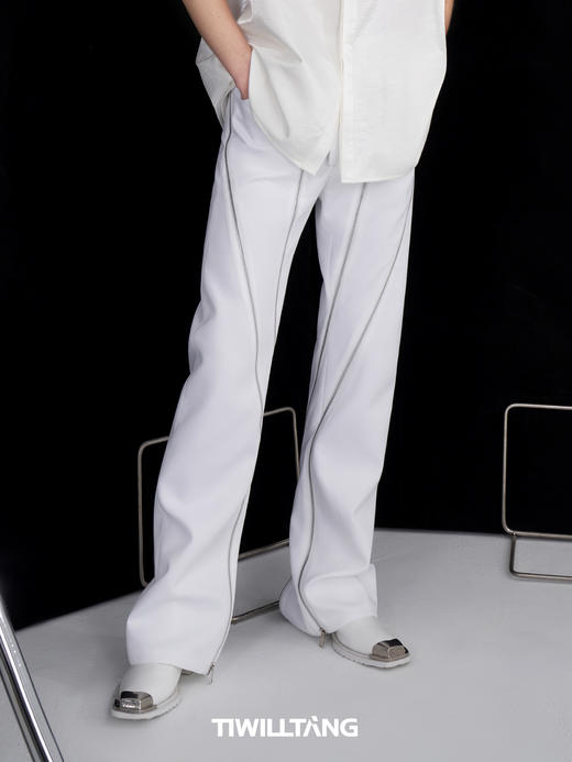 TIWILLTANG启世录 EXTENSION X型门襟休闲拉链长裤修身 商品图2