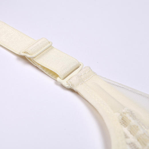 都市丽人凉感小凉风内衣女蕾丝文胸BC杯适穿3/4杯薄款树脂胶圈四排扣YB42B1 商品图6