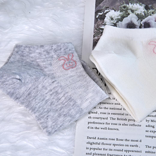 女士无骨精梳棉船袜[2412305] 商品图1