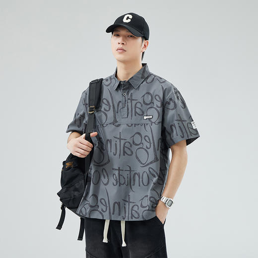 【新款DYY】大依优型大码男装短袖Polo衫翻领加肥加大休闲肥佬男上衣夏季半袖胖子潮款 商品图1