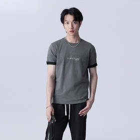 【断码清仓】HX 夏季圆领短袖T恤S102423015101/02