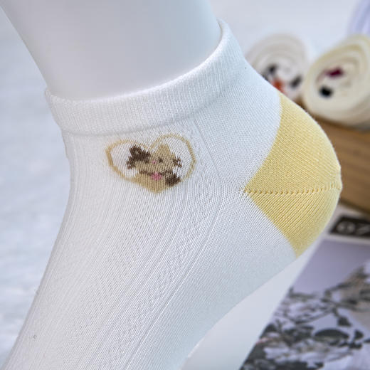 2024新款女士无骨精梳棉船袜[2412307] 商品图4