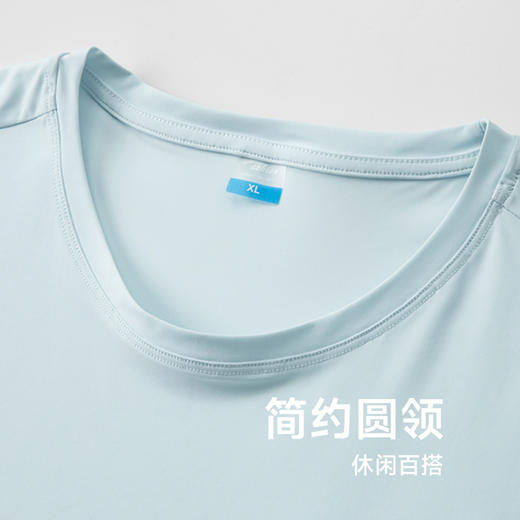 【Q】【冰丝高弹】【新款DZP】大依优型大码圆领短袖T恤夏季加肥加大肥佬休闲宽松透气上衣男士半袖夏装 商品图2