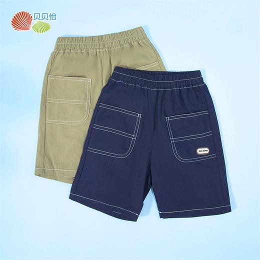 贝贝怡男童五分裤夏季薄款2024新款儿童短裤男孩休闲运动宽松裤子ZB2DK023 商品图0