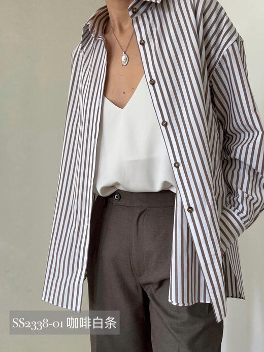 Semplicita｜条纹经典长袖衬衫  [ 多色可选 ] 商品图2