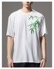 PINLI品立新中式2024夏季新款中国风短袖T恤竹叶贴布绣男士体恤潮BG242111056 商品缩略图6