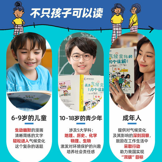 关于气候变化的10个误解:行动，从我开始！6-99岁大自然地球气候环保科普百科绘本漫画 商品图1
