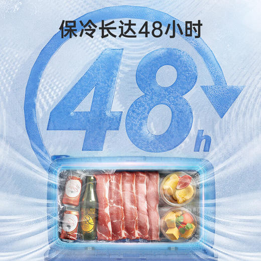 哈士奇复古露营户外车载压缩机制冷冰箱冷冻冷藏拉杆冰箱CC/CD-16-L 16.5L  -薄荷绿 商品图2