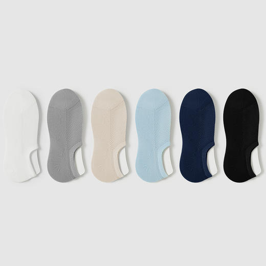都市丽人都市锋尚简约系列隐形袜男超薄棉袜子薄款隐形袜FC4DB5 商品图1