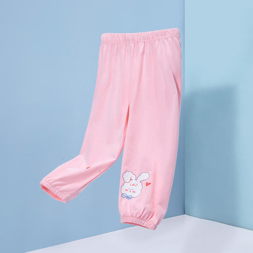 夏季轻薄透气女童裤子防蚊裤柔软休闲裤ZB2DK013 商品图4