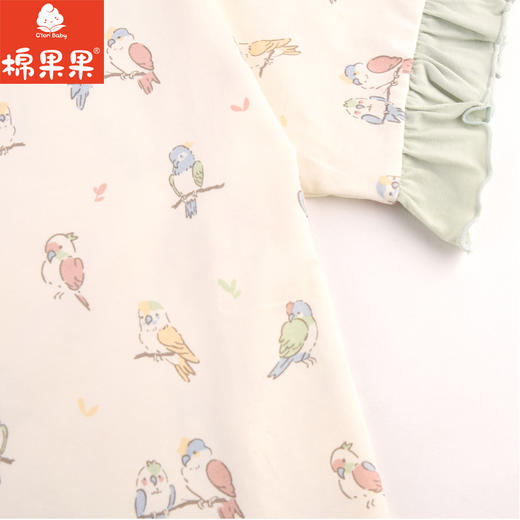棉果果夏季新品5A抗菌纯棉140-160码女童长款套头T恤M221140224362 商品图2