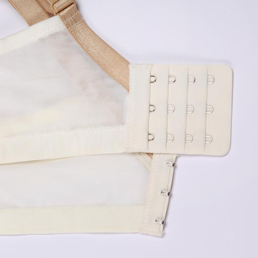 都市丽人少女三步优选少女内衣内衣女蕾丝文胸B杯适穿3/4杯薄款无钢圈三排扣BB42F4 商品图8