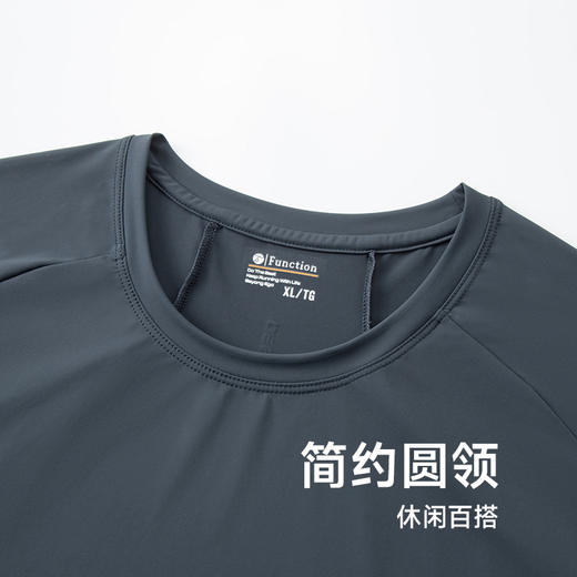 【冰丝高弹】【新款DZP】大依优型大码圆领短袖T恤夏季加肥加大肥佬休闲宽松透气上衣男士半袖夏装 商品图2