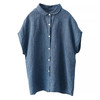 SMZ15970设计感小众棉麻短袖衬衫女2024夏季新款宽松休闲百搭亚麻气质上衣 商品缩略图4