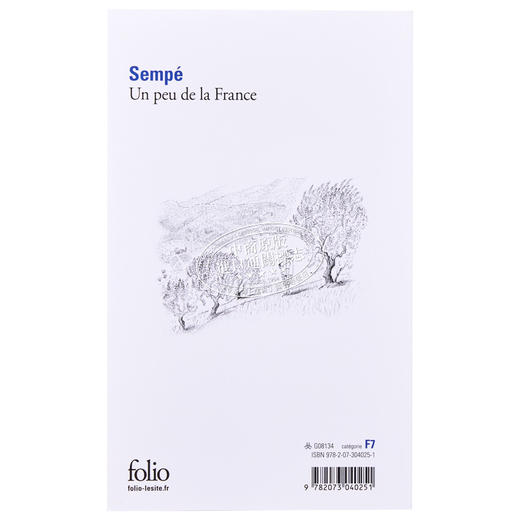 预售 【中商原版】让 雅克 桑贝 一点法国 UN PEU DE LA FRANCE 法文原版 SEMPE 绘本与绘本小说 轻松 治愈 商品图1