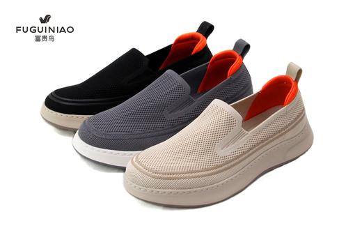 富贵鸟春季新款飞织网面超轻大底休闲男鞋 商品图1