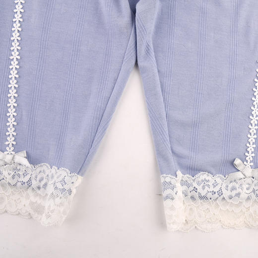 棉果果夏季新品女童提花汗布七分打底裤M222206224213 商品图3