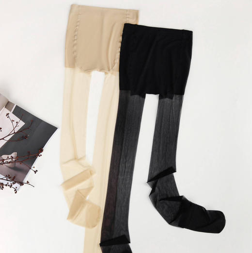女士夏季裸感高透超薄隐形光腿神器连裤袜（4双装） 商品图0
