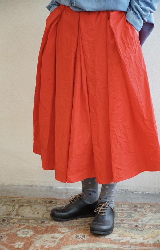 apuntob褶皱肌理棉半裙 商品图2